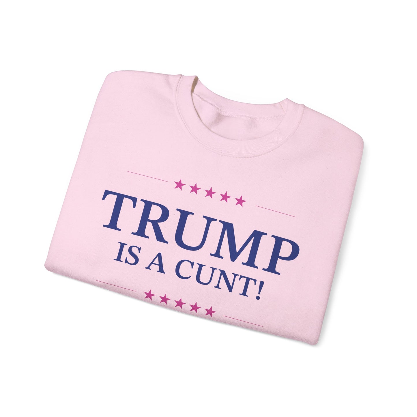 Political Sweatshirt in Pink - Trump is a Cunt!